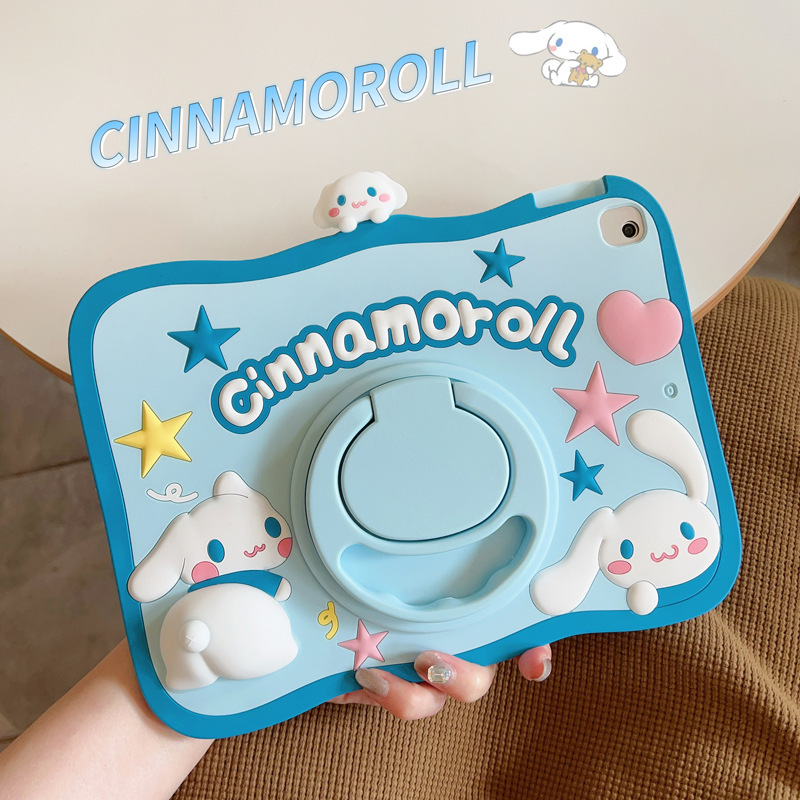 Sanrio cinnamoroll Vỏ Ốp ipad Silicone 7/8/9/10th Gen Bìa iPad Mini 2 3 4 5 không khí 4 5 Bảo vệ trư