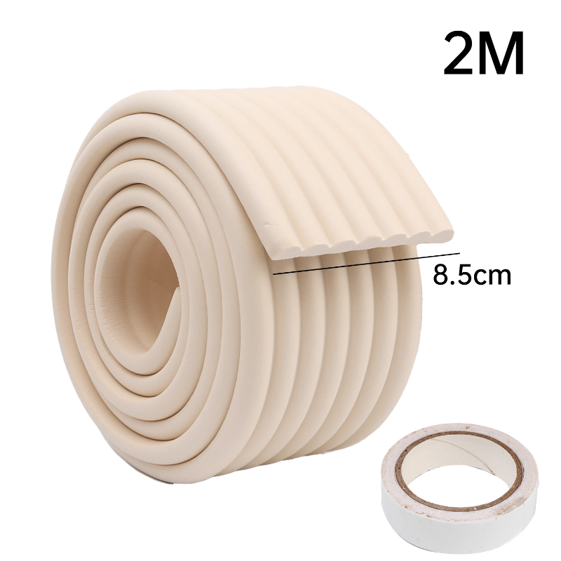 แถบกันกระแทกขอบโต๊ะแบบมีกาวในตัวหนา 2M / เทปโฟมกันกระแทก / แผ่นกันกระแทกขอบโต๊ะ