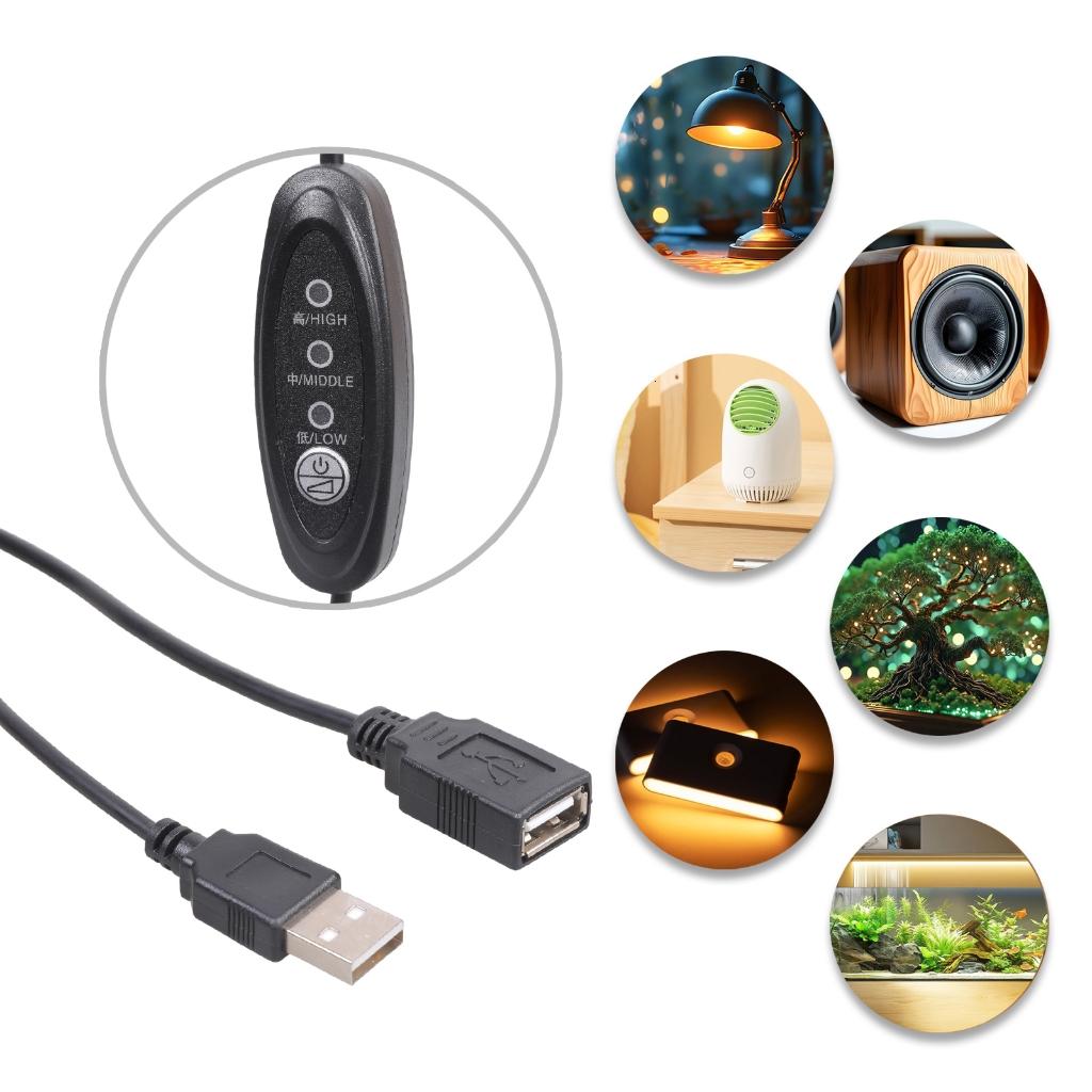 Xách tay USB 3 tốc độ Thiết bị chuyển mạch dây nối cho máy tính để bàn người hâm mộ máy bơm máy thổi 5V cung cấp điện