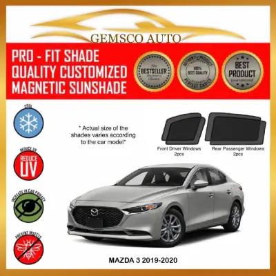 Mazda 3 Sedan 4th Gen 2019 - 2021 ( 4 / 5pcs) Car Magnetic Sunshade / Boot Tray