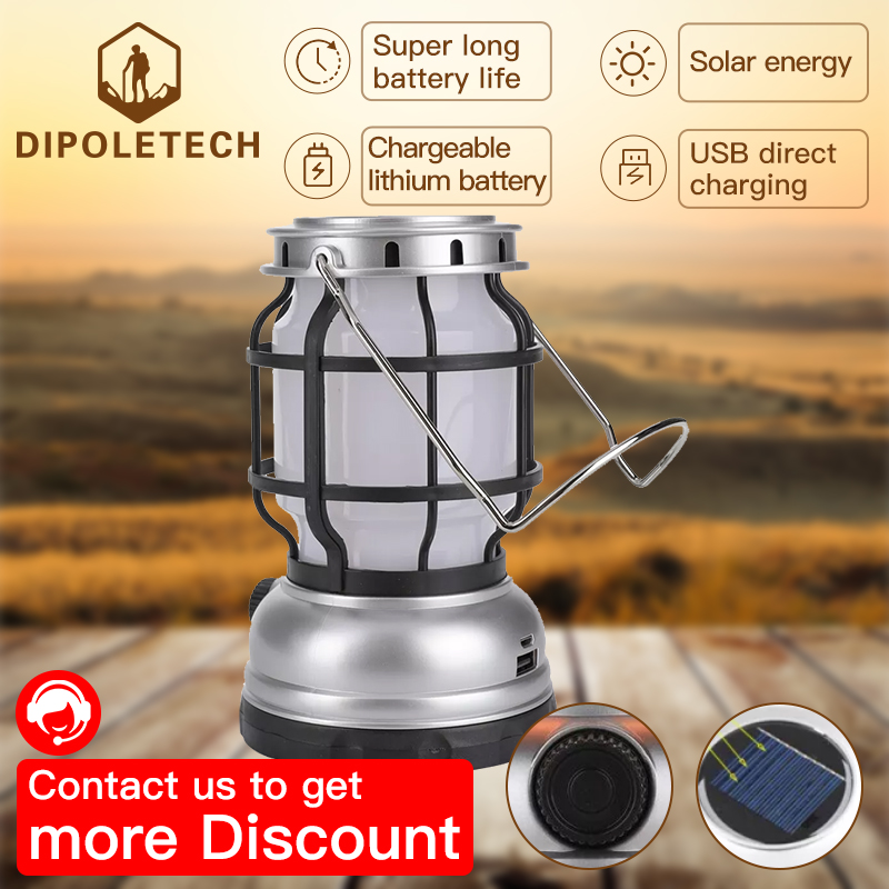 Đèn Dầu Hỏa Cổ Điển Chạy Bằng Năng Lượng Mặt Trời Đèn Cắm Trại Đèn Lửa Đèn