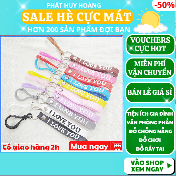 Combo 2 móc khóa dây màu ngẫu nhiên, móc khóa xe máy cực chất, móc khóa dễ thương bằng silicon, móc 