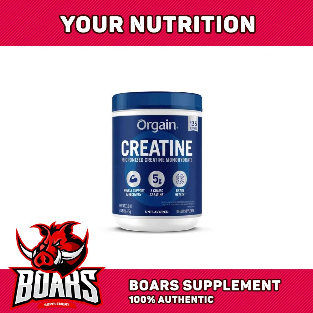 Orgain Creatine Monohydrate Micronized 1.48LBS - Bổ Sung Sức Mạnh Cho Mọi Buổi Tập