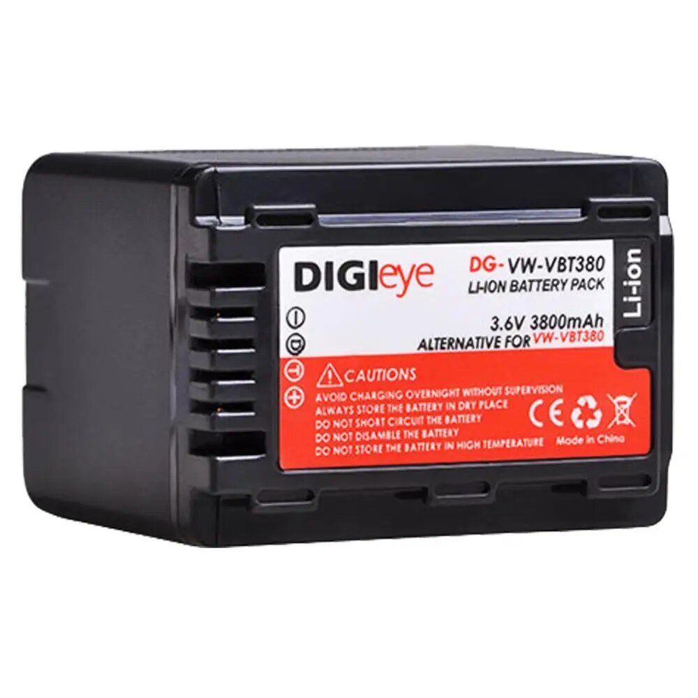 【Bestseller Alert】 3800mah Vw-Vbt380 Vwvbt380 For Panasonic Hc-V800k Hc-Vx1k Hcv510 Hcv520 Hc-V550 H