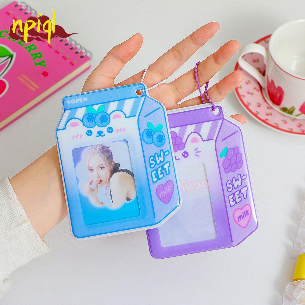 NPIQL Photocard Holder Bank Card Bag Girls Student Bus Card Bag 3 Inch
