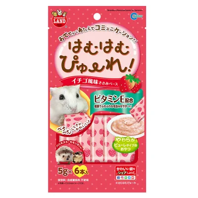 Marukan Strawberry Flavored Puree Hamsters 6pc