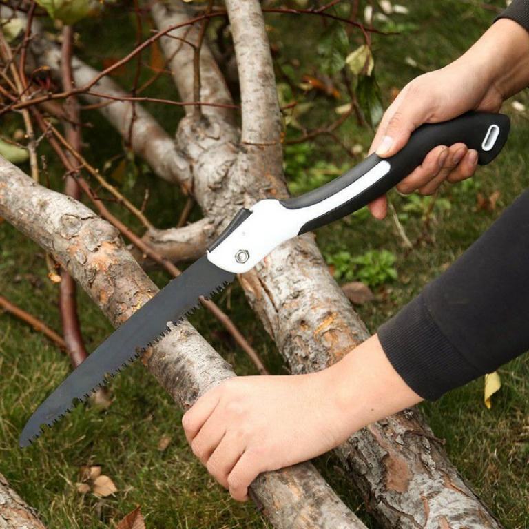 Cưa cầm tay gấp gọn cưa cây cưa gỗ cưa xếp lưỡi thép hợp kim-hd0406