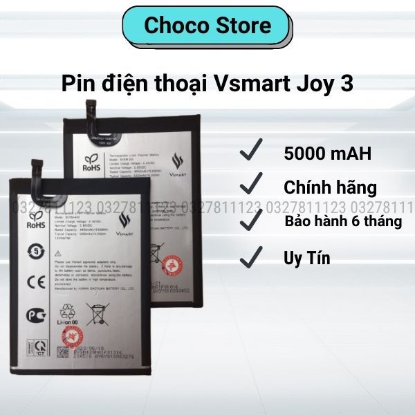 Pin điện thoại Vsmart Joy 3