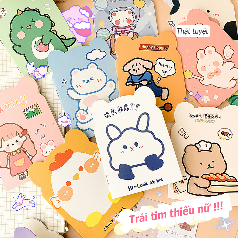 Sổ tay sáng tạo, sổ tay mini ghi chép dễ thương tiện dụng, đồ dùng văn phòng phẩm
