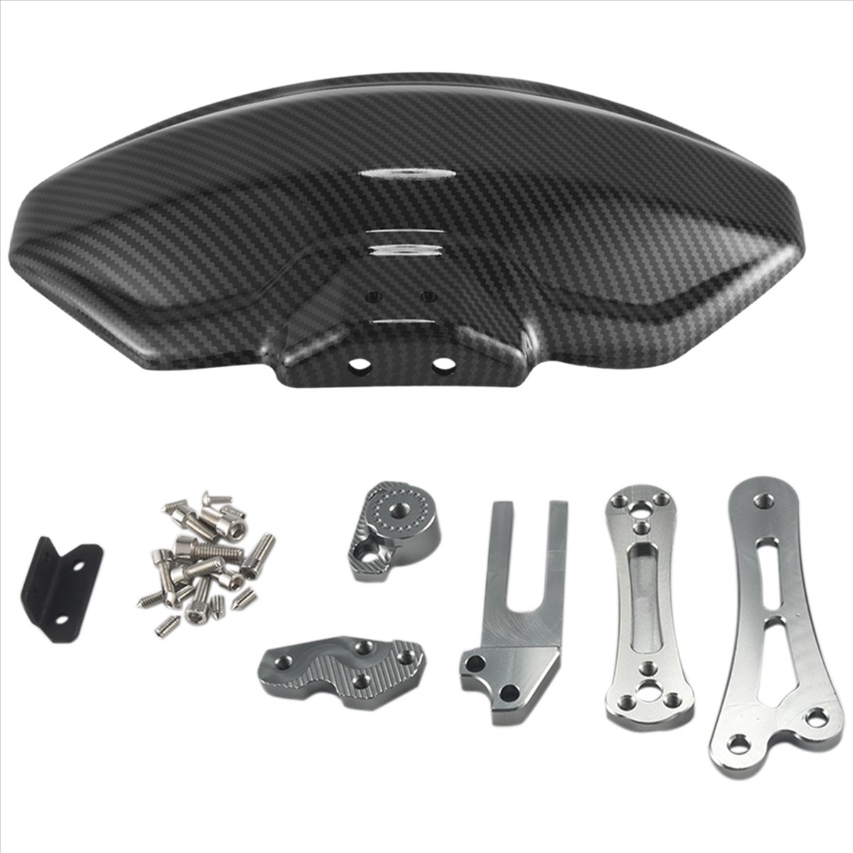 M6[Waanon]Universal Motorcycle Wheel Rear Mudguard Tire Splash Guard for TMAX 530 GN125 Z900