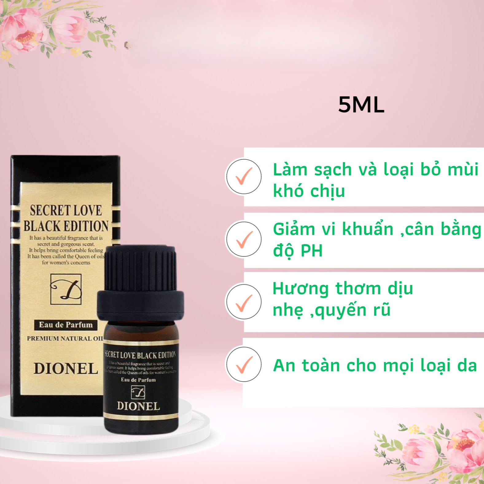 NƯỚC HOA VÙNG KÍN DIONEL SECRET LOVE 5ML - H.E.E COSMETIC