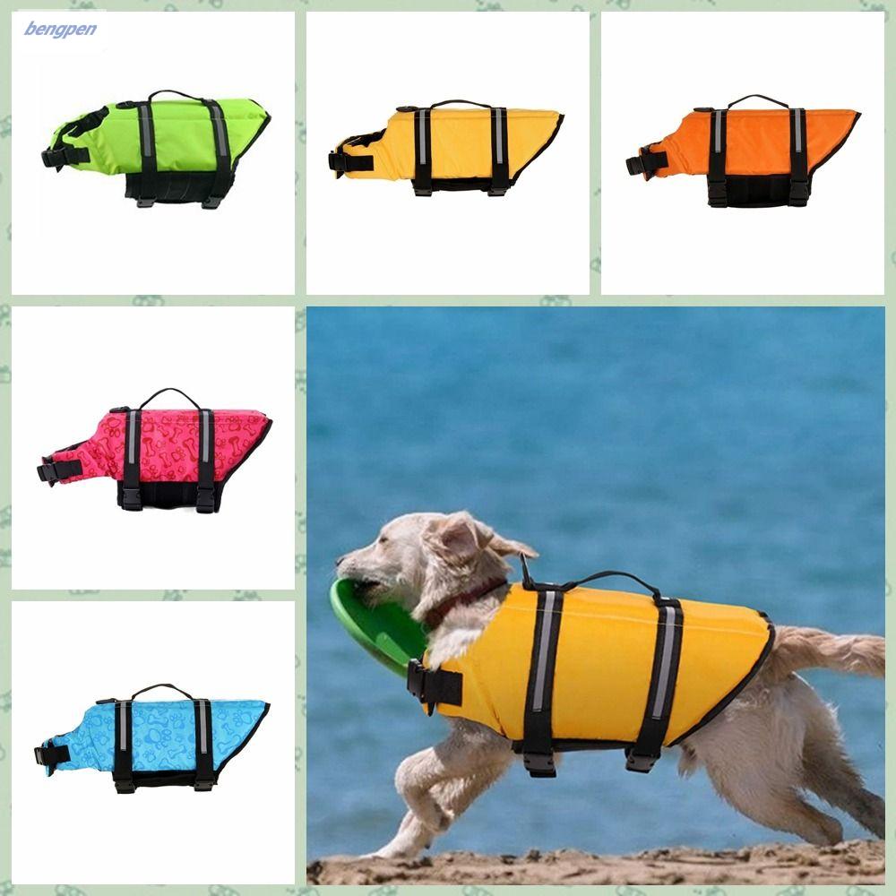 Bengpen phản quang Áo phao cho chó thoáng khí điều chỉnh được Dog đồ bơi mùa hè quần áo cho chó cho chó lớn nhỡ nhỏ