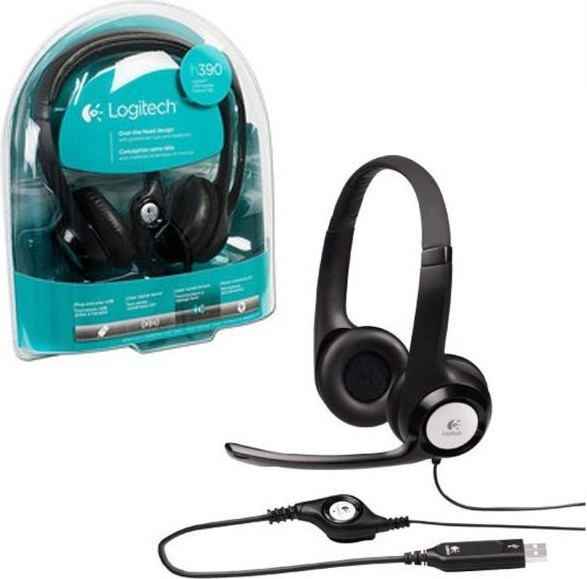 logitech usb computer headset h390