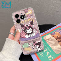 YiaMia Kuromi Casing For Infinix Smart 8 7 6 Plus 5 Tecno Spark Go 2024 2023 Spark 20C 20 Pro POP 8 POP 7 Pro Hot 10 Lite Hot 10 Play Hot 11 Play Hot 9 Play X680 Colorful Sweet Girl Cute Cartoon TPU Soft Case Clear Cover