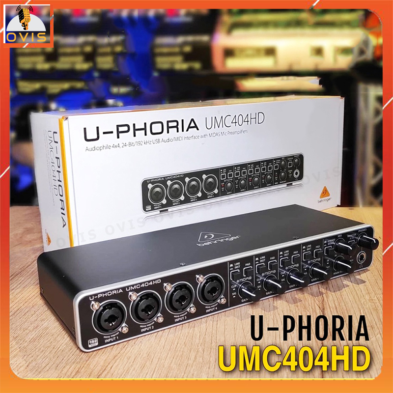 Behringer U-Phoria UMC404HD - Sound Card Thu Âm 4 Cổng Chuyên Nghiệp HÀNG