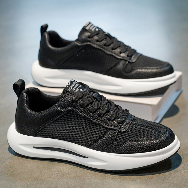 Mens Autumn New Outdoor Mesh Breathable Sports Shoes Korean Popular Youth Running Basketball Football Training Fitness Casual Shoes Lace Up Waterproof Low-Top Sneakers Shoes Size 39-44