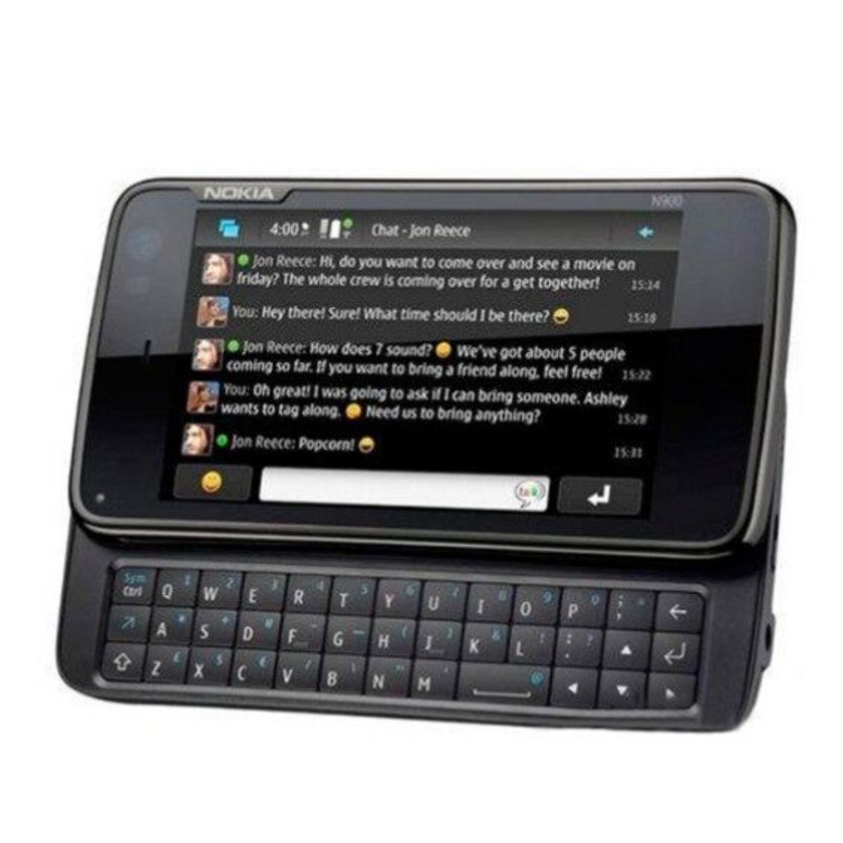 Nokia N900 Mobile Phone, 3.5-Inch Screen, 5Mp Camera, 16Gb Memory, Supports Wifi Gps, with Keyboard. ราคา 3,400 บาท*ส่งฟรี