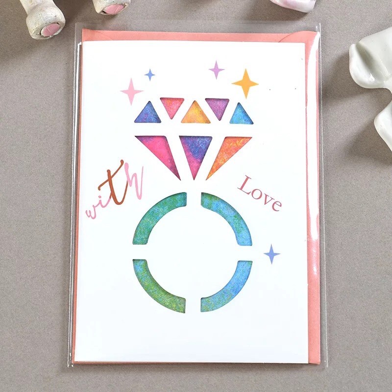 Hollowed-out Greeting Card 3D Card for All Occasions Birthday Love Teachers Day Good luck Anniversary