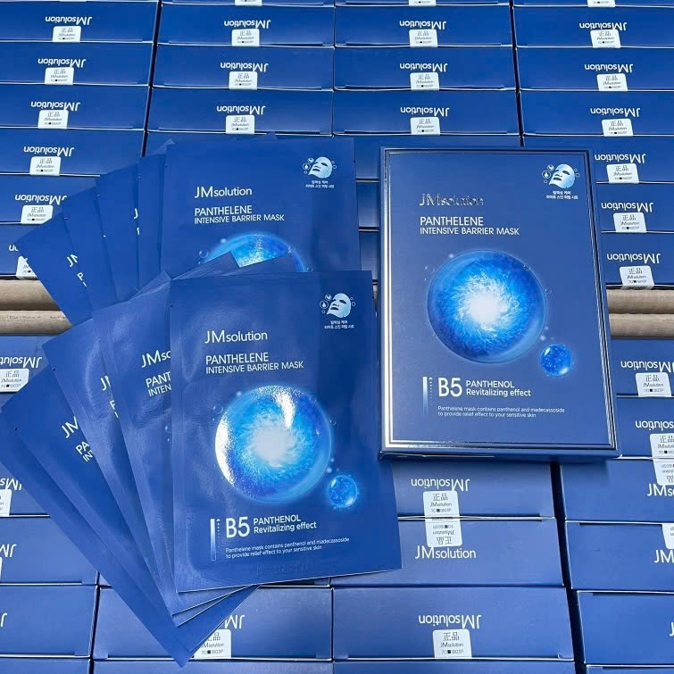 Mặt Nạ Dưỡng Ẩm Chuyên Sâu JM Solution B5 Panthelene Intensive Barrier Mask Hộp 5 miếng