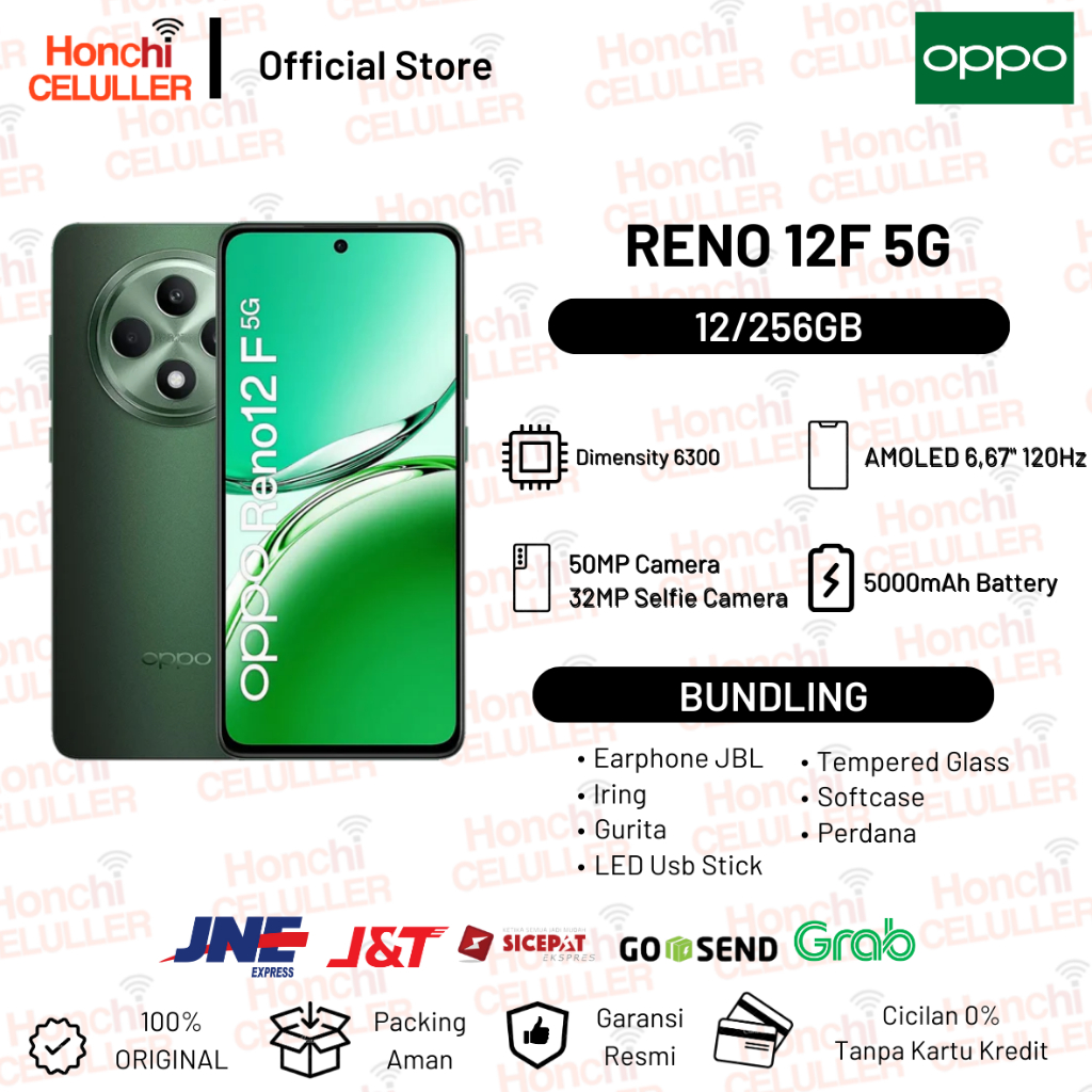 OPPO Reno12f Reno 12 F 5G 12/256GB Garansi Resmi Indonesia Giá 4,299,000 Đồng*Miễn phí vận chuyển