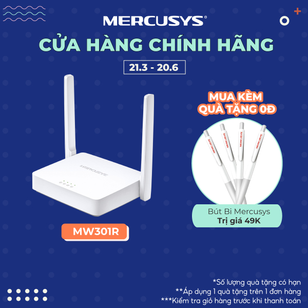 Bảng giá Bộ Phát Wifi Mercusys MW301R Chuẩn N 300Mbps Phong Vũ