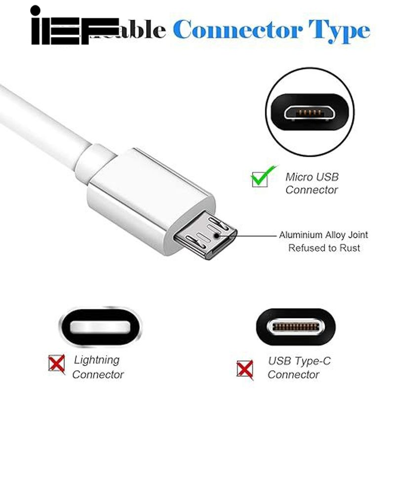 Cáp sạc Micro USB tốc độ cao ief cho thiết bị Android có sạc nhanh