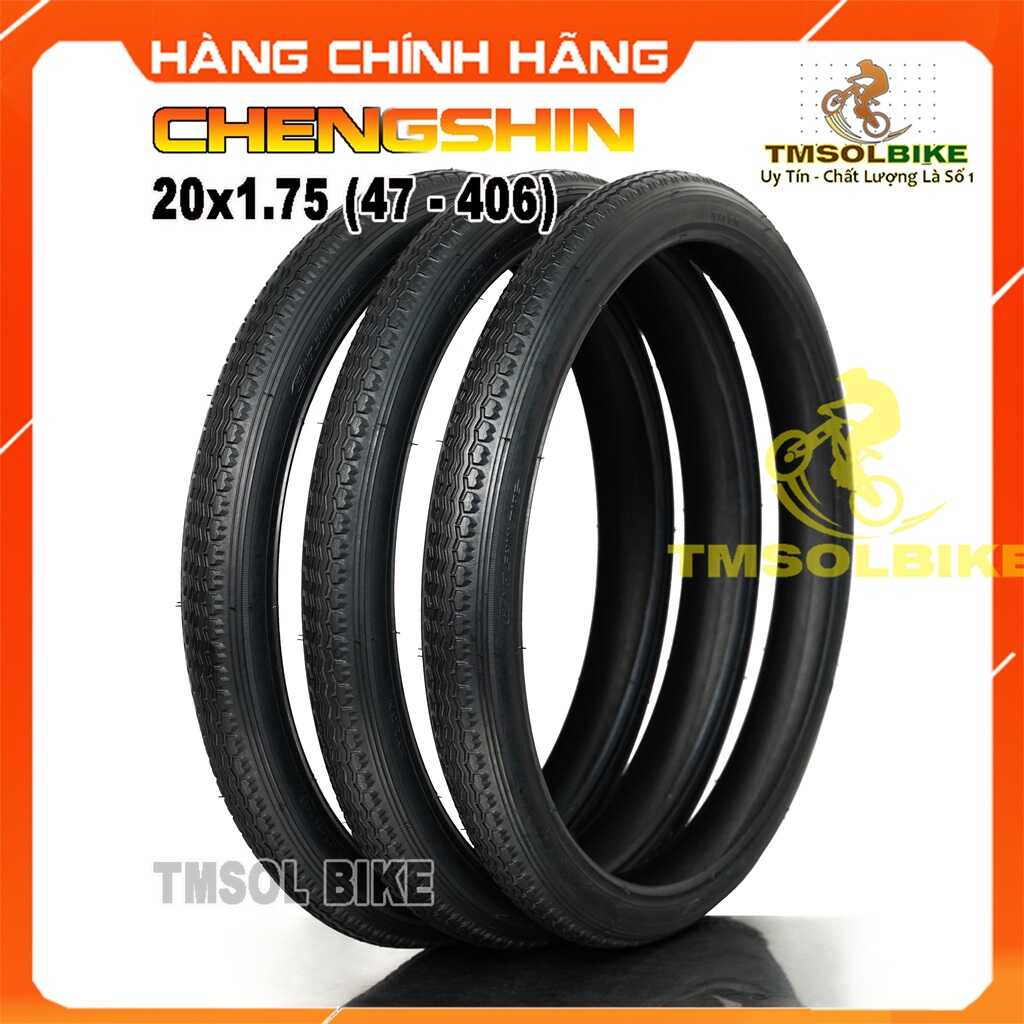 Vỏ lốp xe đạp chengshin 20x1.75 siêu nhẹ, săm xe đạp 20x1.75 chính hãng