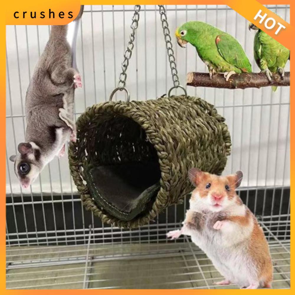 CRUSHES Chống mài mòn Tổ chim Chống cắn Cỏ Đồ treo Lồng thú cưng Vẹt Bền Xi lanh Võng đường hầm cỏ giường