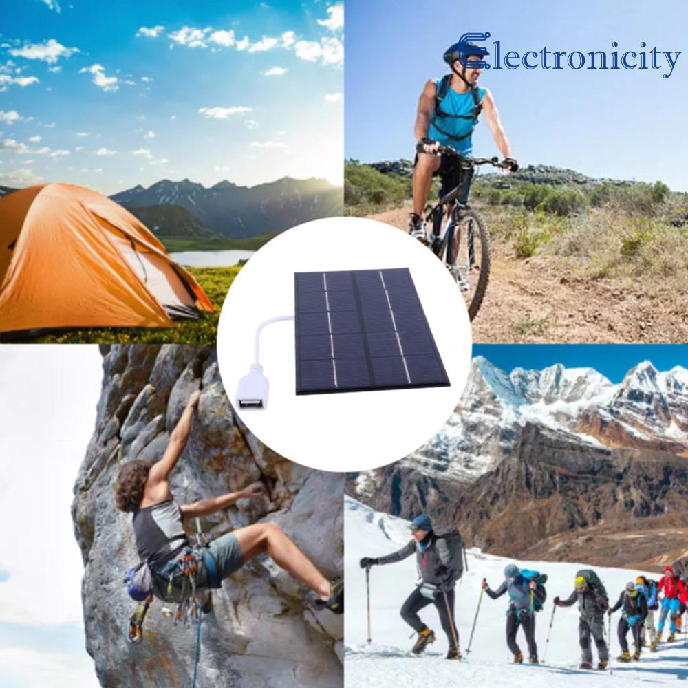 5W 5V tấm pin năng lượng mặt trời di động polysilicon USB tấm sạc năng lượng mặt trời cho 3-5V pin/Sạc điện thoại cho cắm trại ngoài trời