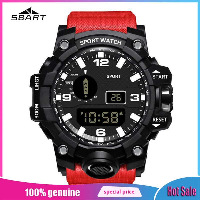 Multi-Function Sport Digital Watch with Waterproof Design for Men and Students ราคา 64 บาท*ส่งฟรี