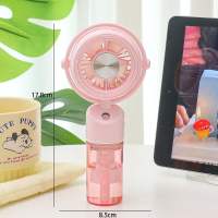 Quạt phun sương USB di động có thể sạc lại với chức năng phun để làm mát mùa hè bàn và sử dụng cầm tay