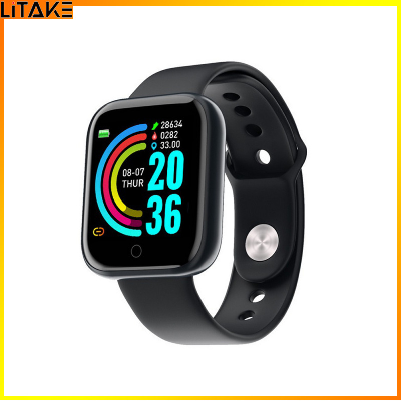 Litake Brightly Y68 Smart Watch 1.4" Screen Fitness Tracker Waterproof Heart Rate Monitor Activity Trackers For Men Women ราคา 88 บาท*ส่งฟรี