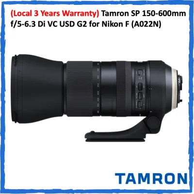 (Local 3 Years Warranty) Tamron SP 150-600mm F5-6.3 Di VC USD G2 for Nikon F (A022N) and Canon EF (A022E)