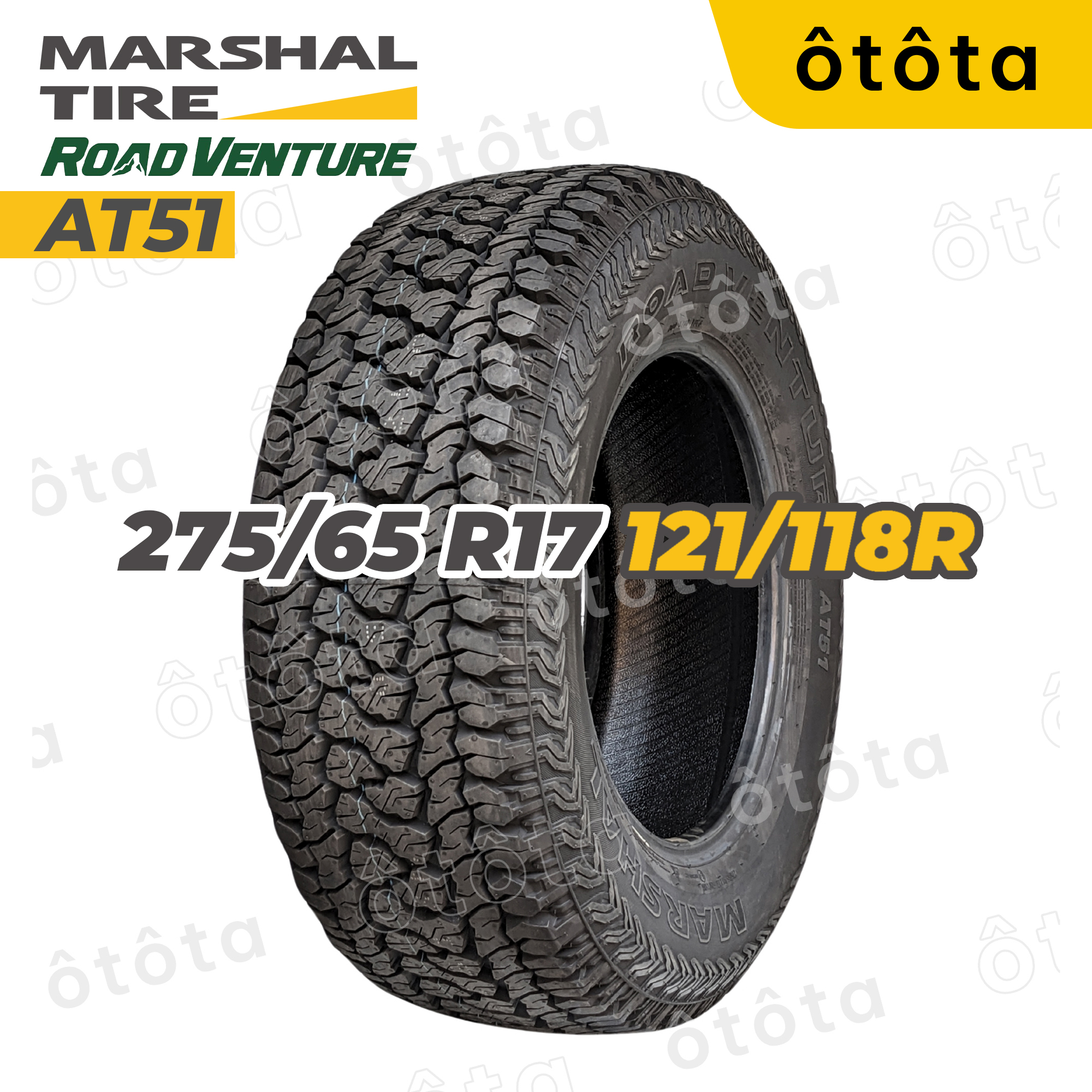 Lốp ô tô Marshal 275/65 R17 10 121/118R AT51 - Chính hãng BH 5 năm (275/65R17 275/65 R17)
