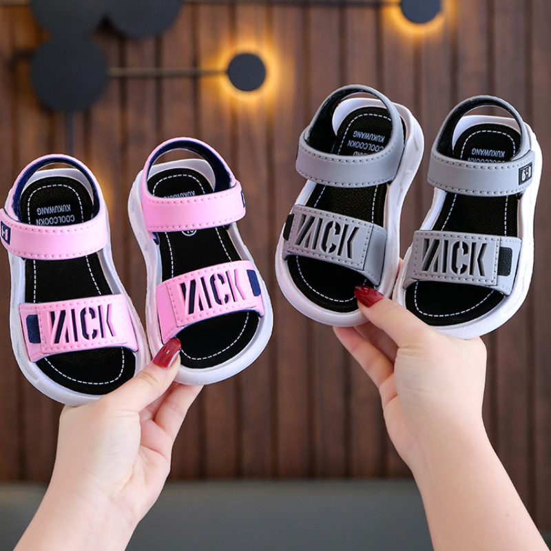 Children s Sandals Summer Beach Shoes Soft Sole Anti slip Middle and Big