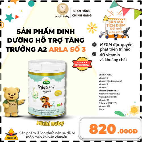 Arla Baby&Me A2 / Hmo Premium Milk from Denmark No. 1,2,3 Boxes 600/800g - Formula Milk Powder Mc794 - 3