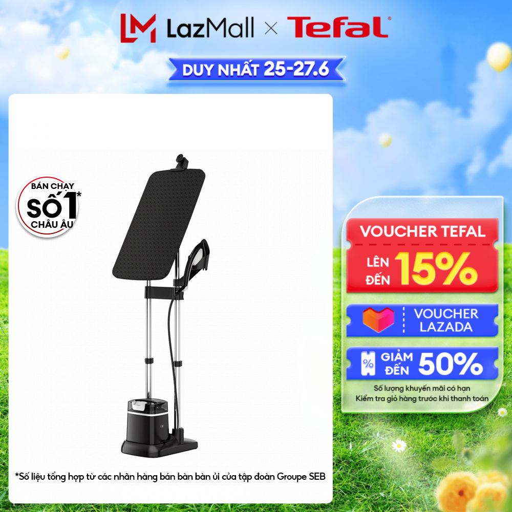 Bàn ủi hơi nước đứng Tefal IXEO Plus QT1510E0 - 2985W - 1L - Gian hàng chính hãng, Bảo hành 2 năm