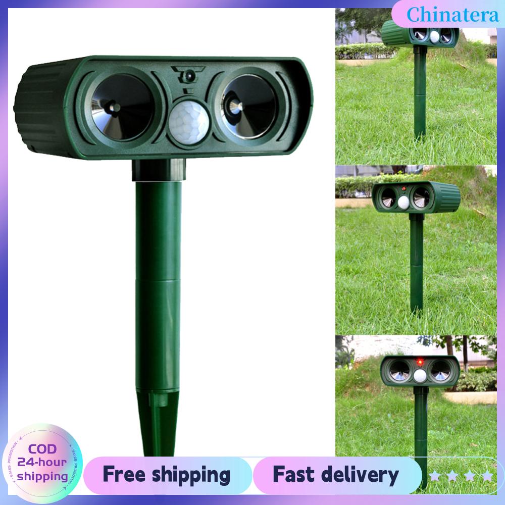 [Chinatera Flagship Store]หนูอัลตราโซนิกขับเคลื่อนอุปกรณ์โซลาร์อินฟราเรดเครื่องยับยั้งเครื่องตรวจจับการเคลื่อนที่ของ PIR แบบมัลติฟังก์ชั่นกันฟังก์ชั่นสำหรับสวนที่บ้าน ราคา 239 บาท*ส่งฟรี