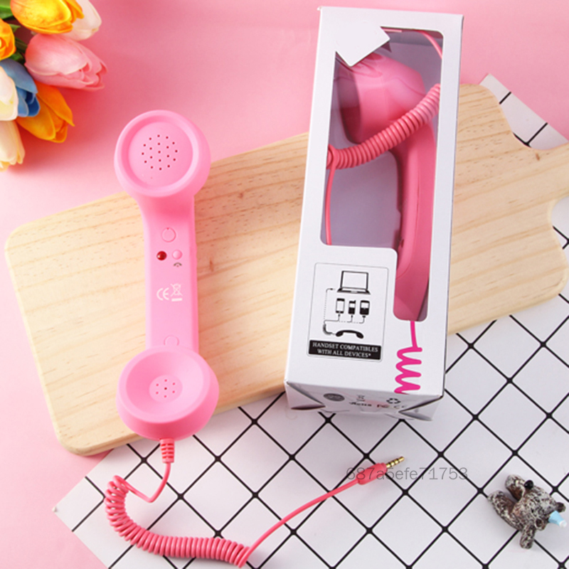 โทรศัพท์มือถือ Retro Retro 3.5 มม. พร้อมการออกแบบมัลติฟังก์ชั่นการแผ่รังสีป้องกันความสะดวกสบายต่อมือที่ทนทานสำหรับชีวิตประจำวัน QS-TH ราคา 170 บาท*ส่งฟรี