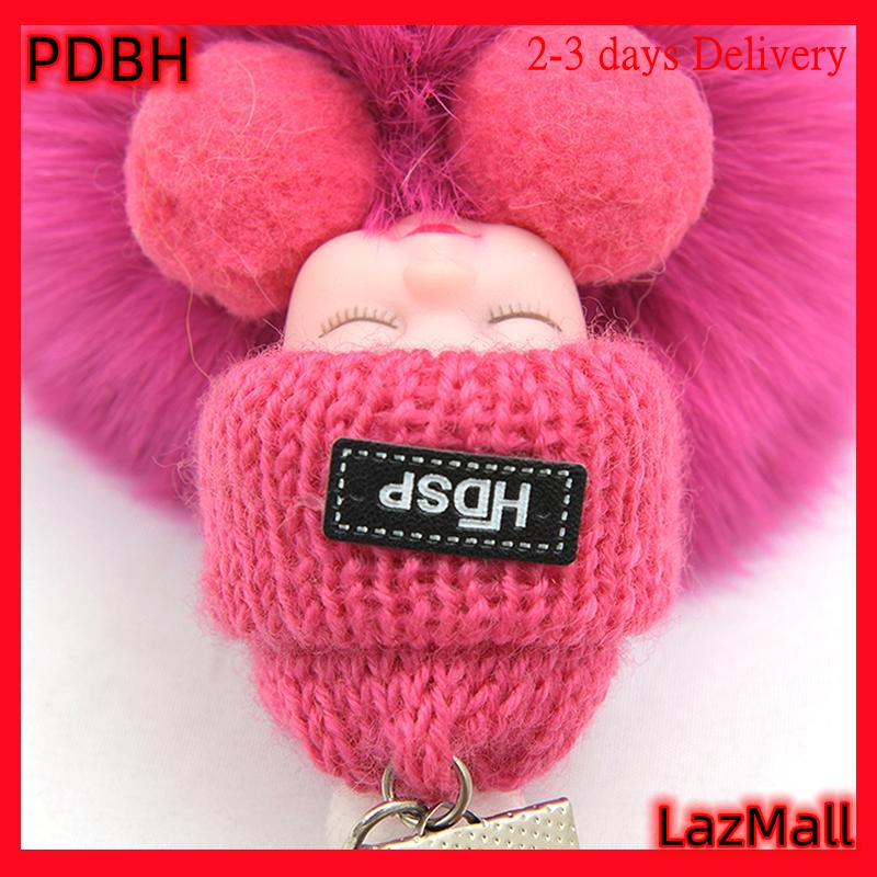 [PDBH Fashion Store] 2-3 days Delivery 🔥🔥🔥 PomPom น่ารักนอนทารกพวงกุญแจตุ๊กตานุ่มนุ่มจี้รถกระเป๋ากระเป๋าเป้สะพายหลังอุปกรณ์ตกแต่งสำหรับผู้หญิงเด็กผู้หญิง ราคา 54 บาท*ส่งฟรี