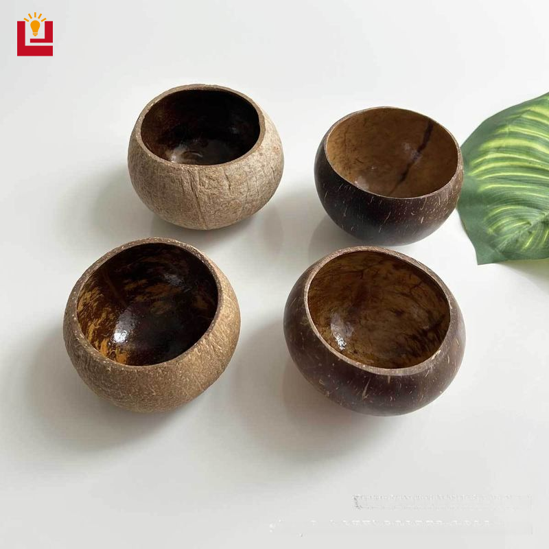 Natural Coconut Shell Charcoal Bowl Candle Cup Decorative Storage Bowl Nordic Style Home Decoration Environmentally Creative Practical and Good ราคา 60 บาท*ส่งฟรี