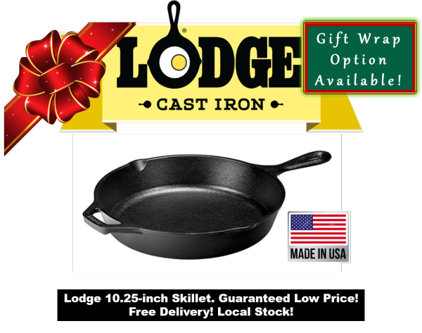 Lodge Cast Iron Round Skillet Pan Pre-seasoned 10.25 inch / 26cm or 10.25 inch Special Edition. Made in USA! Guaranteed low price ! Singapore