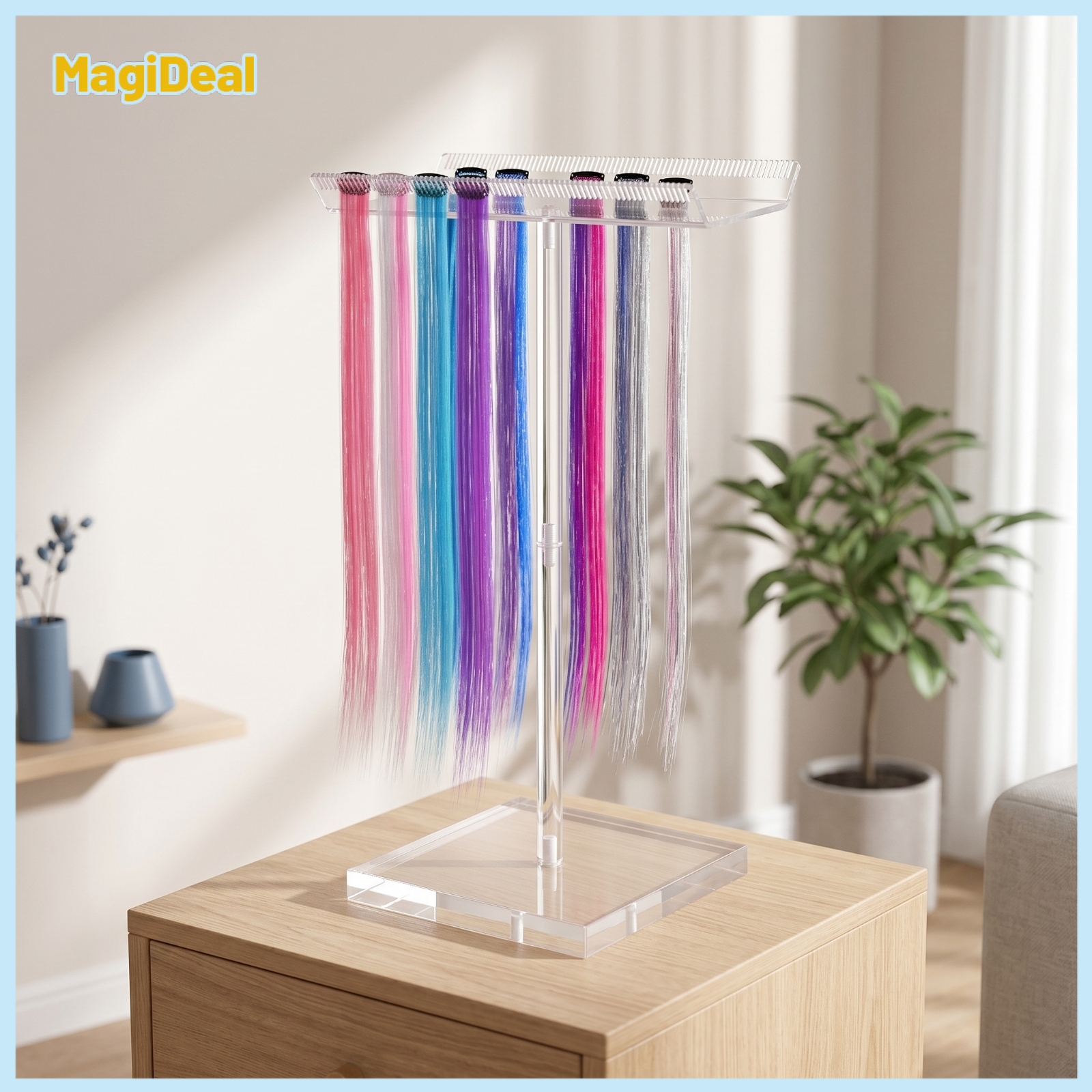 MagiDeal Freestanding Acrylic Hairpiece Stand Minimalist Transparent Hairpiece Stand ราคา 3,632 บาท*ส่งฟรี