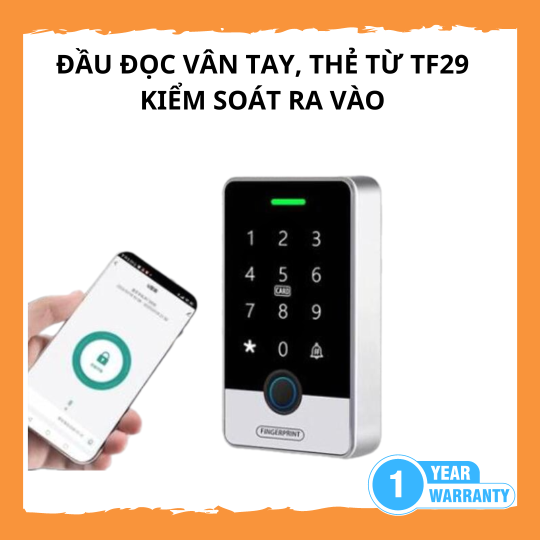 Acess control tuya ble - kiểm soát ra vào bằng vân tay, thẻ từ, code, app smart life, tuya smart