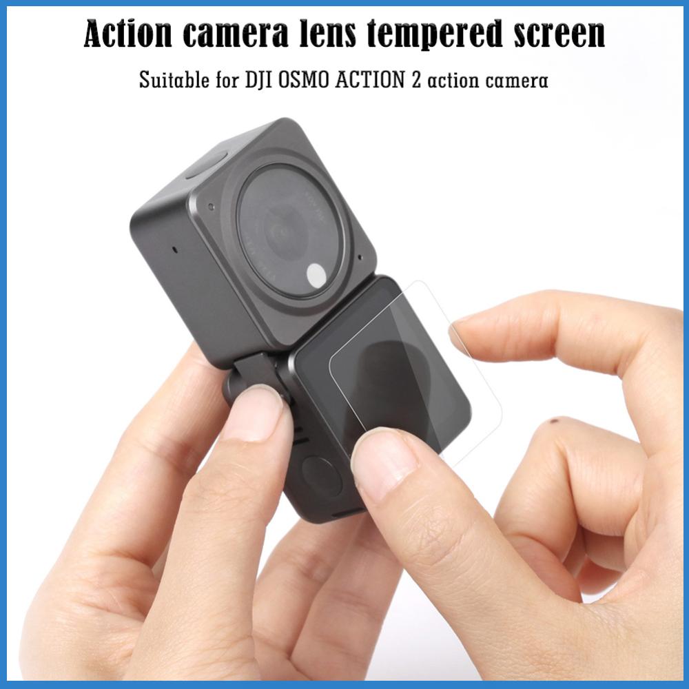 【New Arrival】For DJI OSMO Action 2 Camera Lens Tempered Glass Screen Protector Kit Accessory