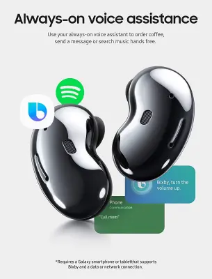 2020 Samsung Galaxy Buds Live with Active Noise Cancellation SM-R180 (1 Year Warranty)