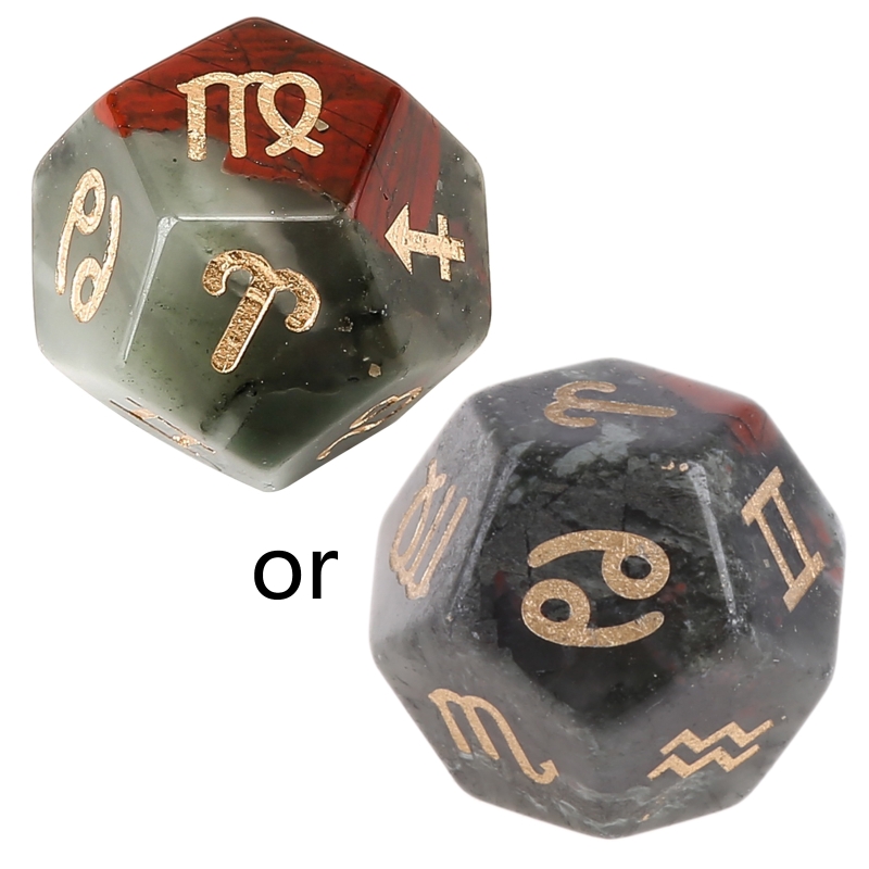 1  Astrological Dices 12 Sided Crystal Polyhedral Dice Astrology Tarot Card  Divination Dices