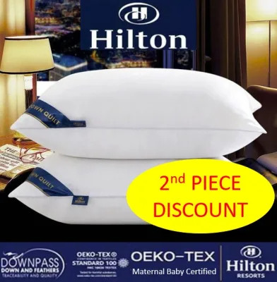 SG Local Ready Stock 5 Star Hilton Hotel Pillow 1000G High Quality