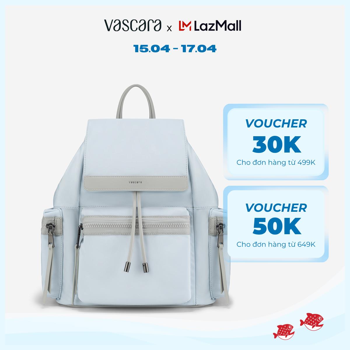 [Hot Deal 18H00 - 24H00 | 15.4] Vascara Ba Lô Túi Hộp Phối Màu Pastel - BAC 0210