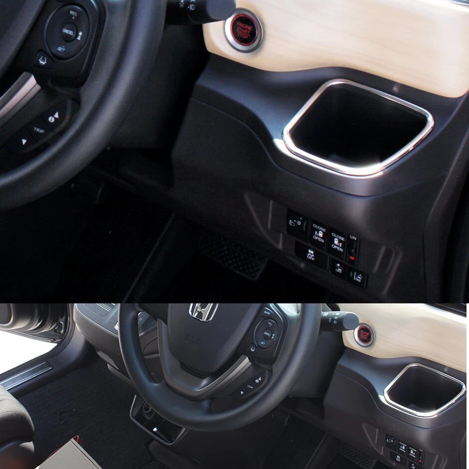 2 cái SUS304 thép không gỉ Cốc uống nước nhẫn giữ TRIM phụ kiện tạo kiểu cho xe hơi bìa cho Honda giải phóng gb5/6/7/8 2016